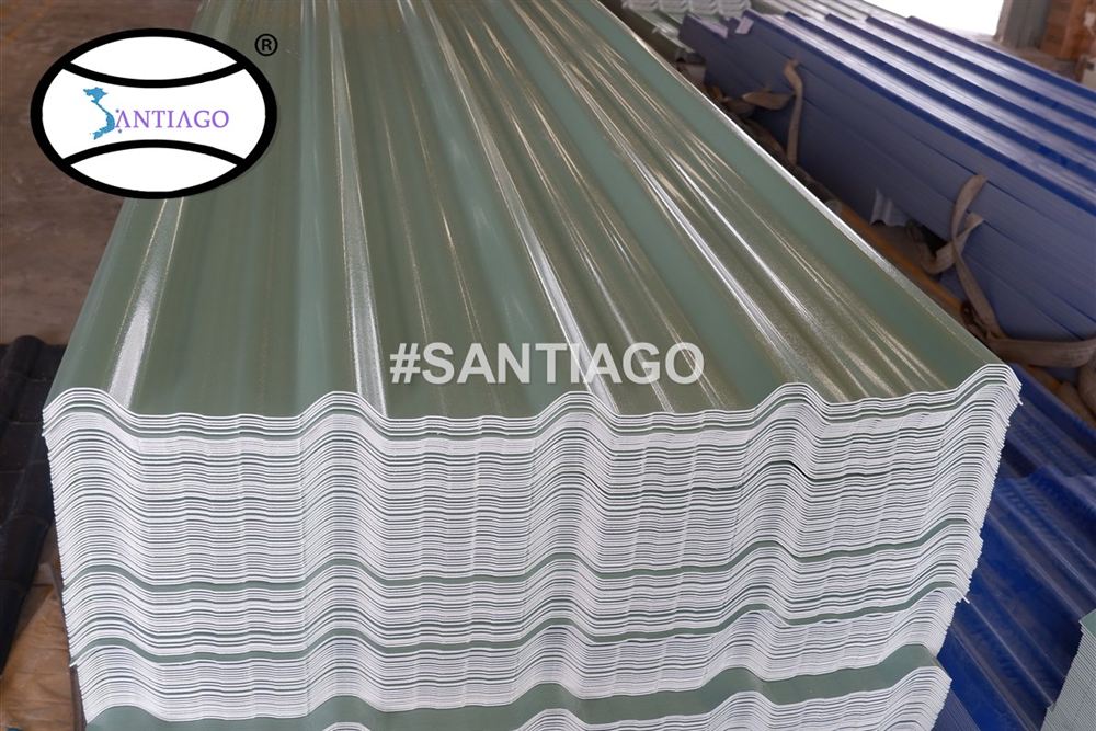 Tấm tôn nhựa PVC ASA Santiago tại nhà máy