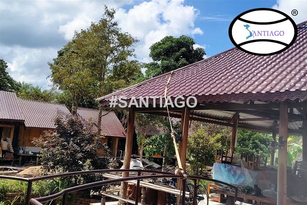 Công trình lợp ngói nhựa Santiago ở Cần Thơ