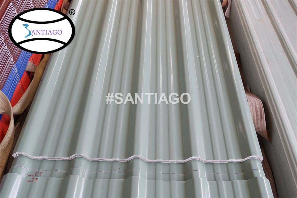 Tấm tôn nhựa PVC ASA Santiago tại nhà máy
