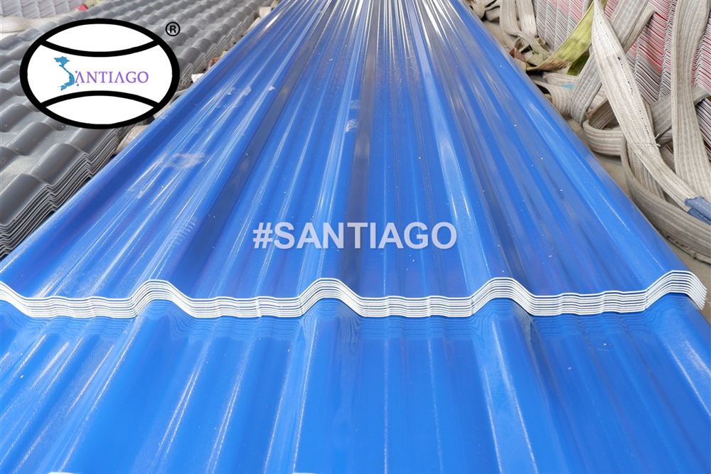 Tấm tôn nhựa PVC ASA Santiago tại nhà máy