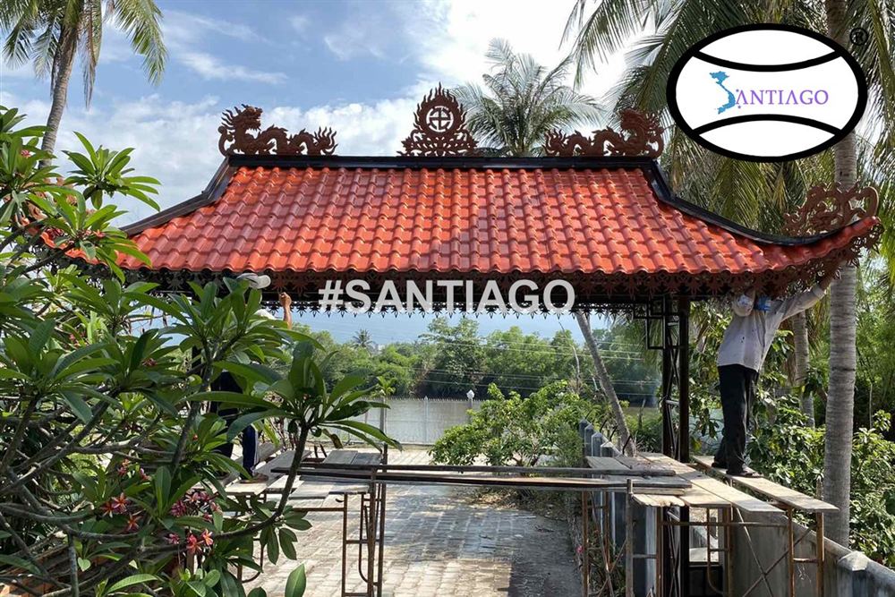 Công trình lợp ngói nhựa Santiago ở Khánh Hòa