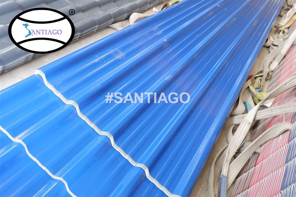 Tấm tôn nhựa PVC ASA Santiago tại nhà máy