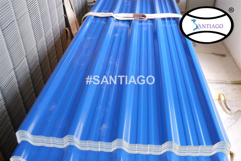 Tấm tôn nhựa PVC ASA Santiago tại nhà máy