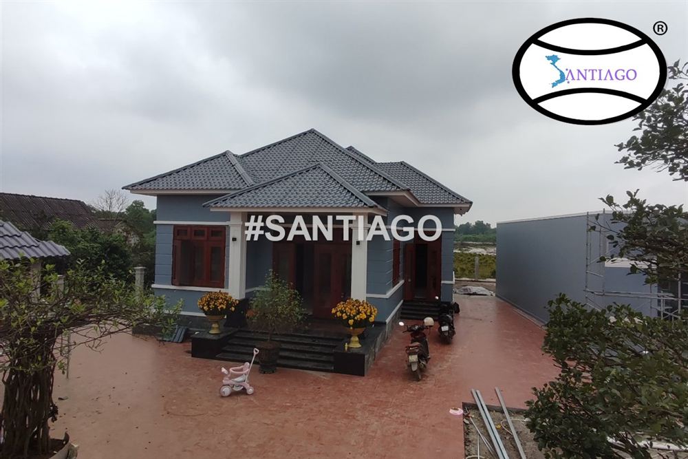 Công trình lợp ngói nhựa Santiago ở Huế