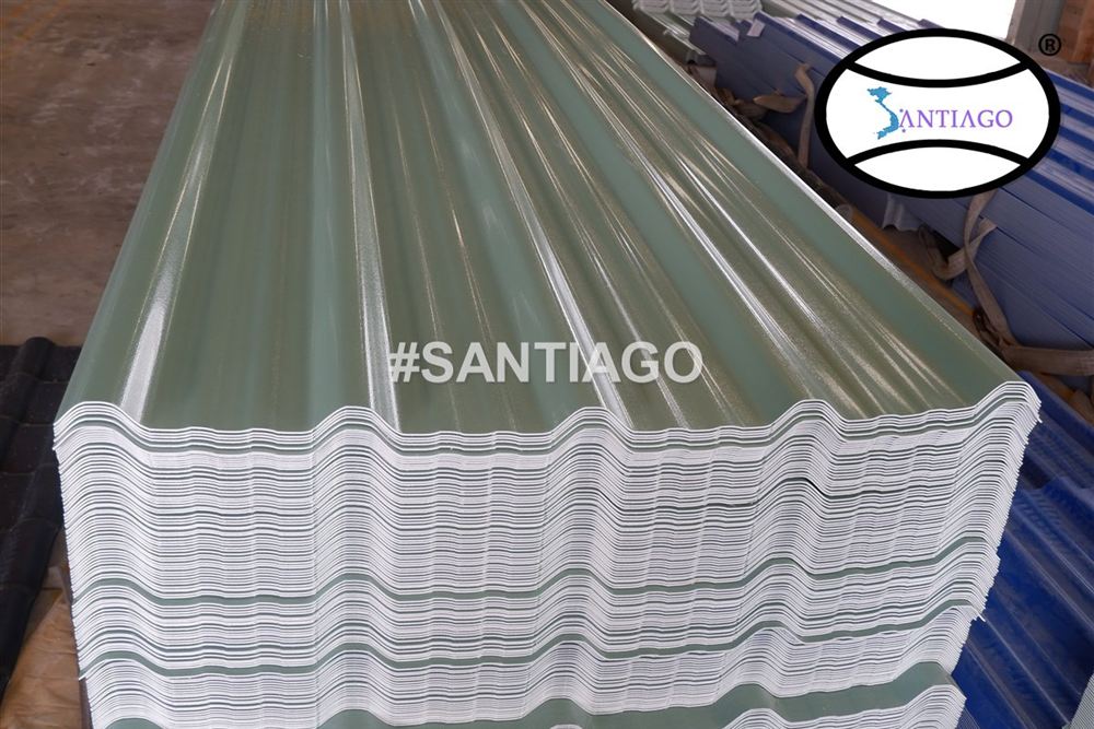 Tấm tôn nhựa PVC ASA Santiago tại nhà máy