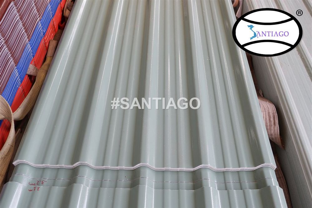 Tấm tôn nhựa PVC ASA Santiago tại nhà máy