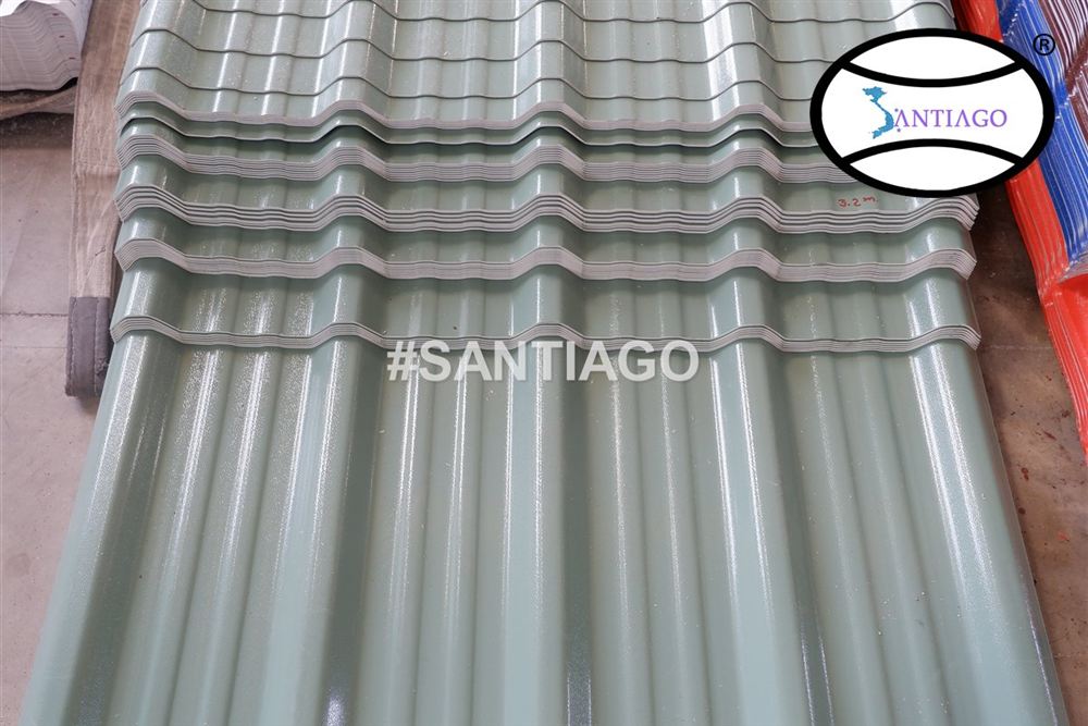 Tấm tôn nhựa PVC ASA Santiago tại nhà máy
