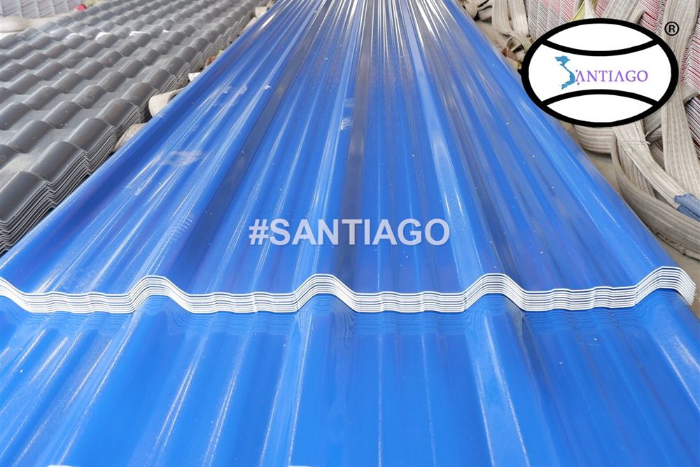 Tấm tôn nhựa PVC ASA Santiago tại nhà máy