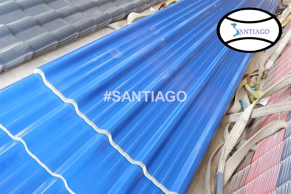 Tấm tôn nhựa PVC ASA Santiago tại nhà máy