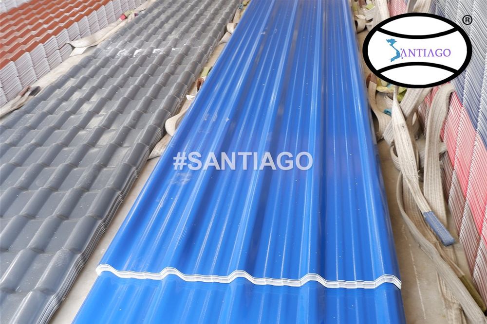 Tấm tôn nhựa PVC ASA Santiago tại nhà máy
