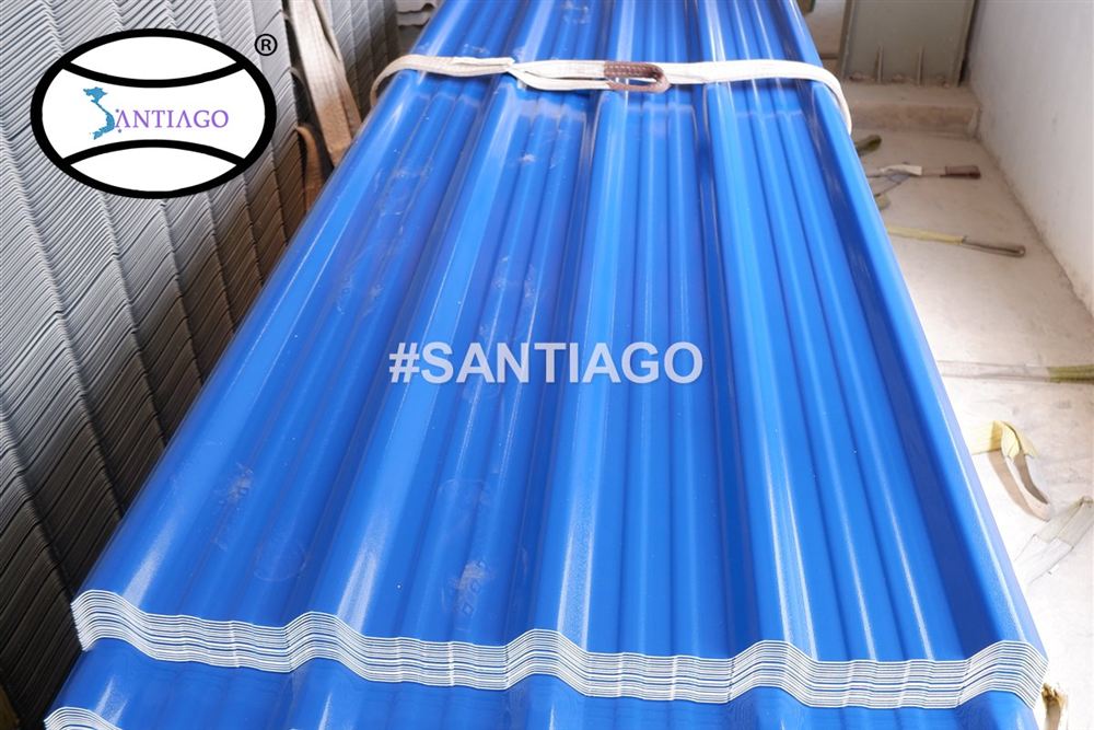 Tấm tôn nhựa PVC ASA Santiago tại nhà máy