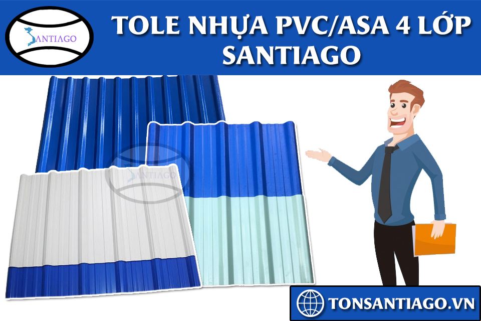 tole nhựa pvc asa santiago