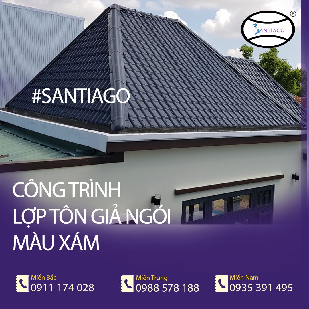 bảng báo giá tôn giả ngói màu xám đen
