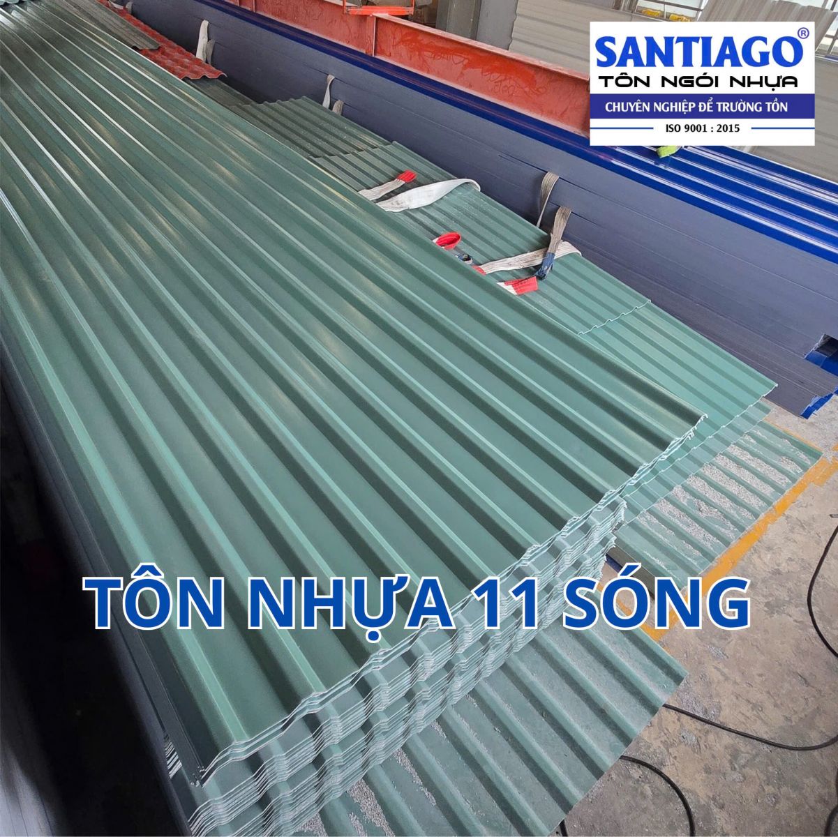 tôn nhựa 11 sóng vuông 