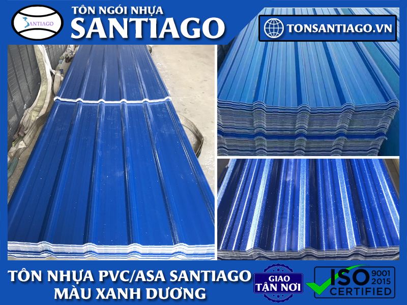 tôn nhựa màu xanh dương