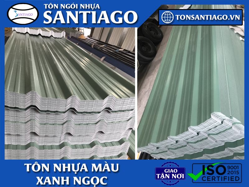 tôn nhựa màu xanh ngọc