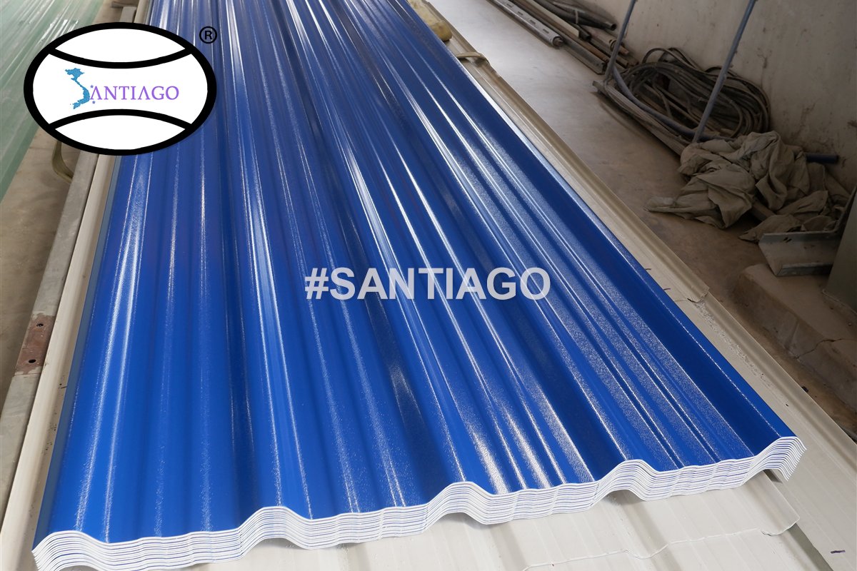 Tôn nhựa sóng vuông tại nhà máy Santiago
