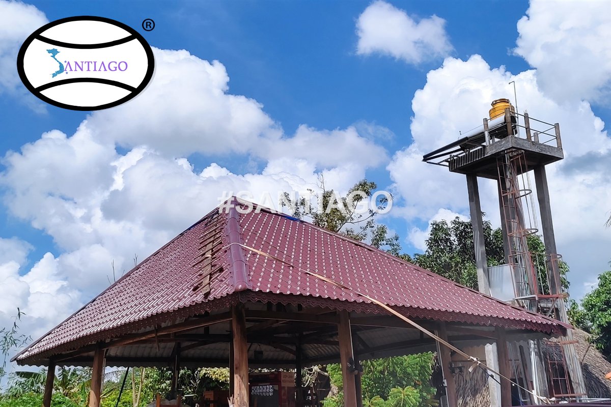 Chòi nghỉ lợp ngói nhựa PVC ASA Santiago ở Cần Thơ